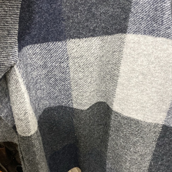 Plaid Button Up Overcoat - Picture 5 of 5